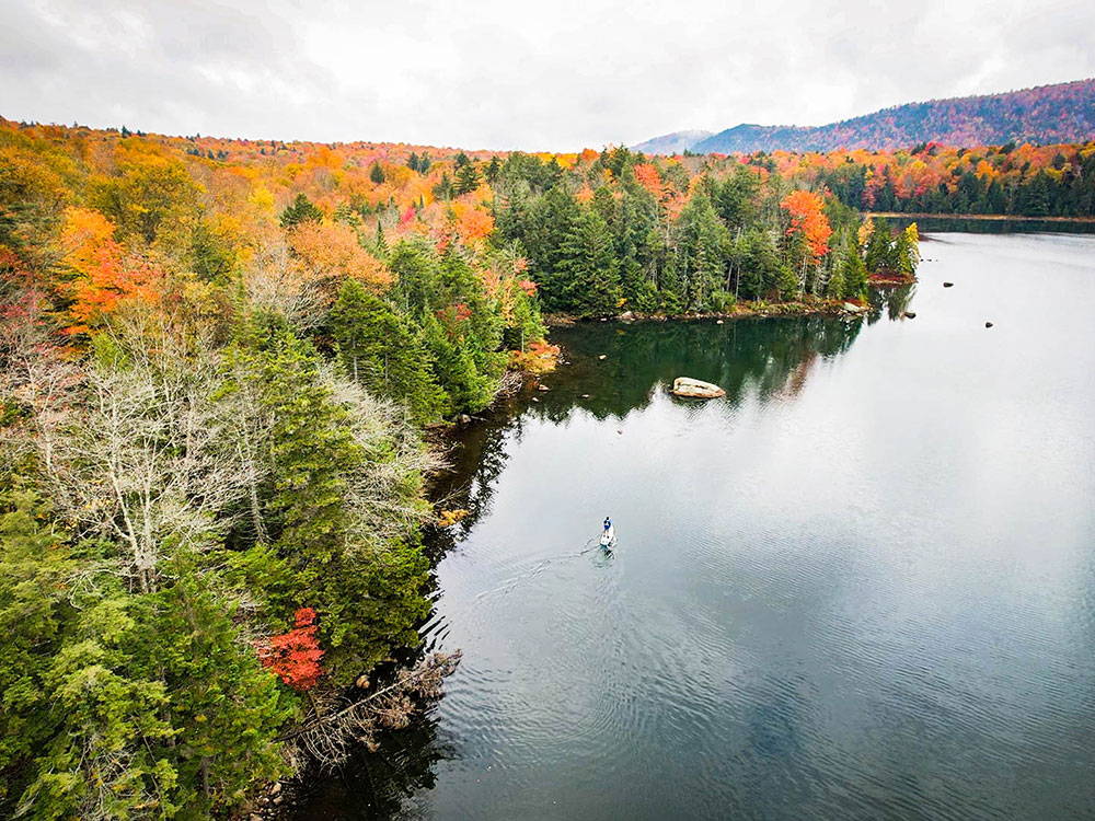 A Solo SUP Autumn Adirondack Trip