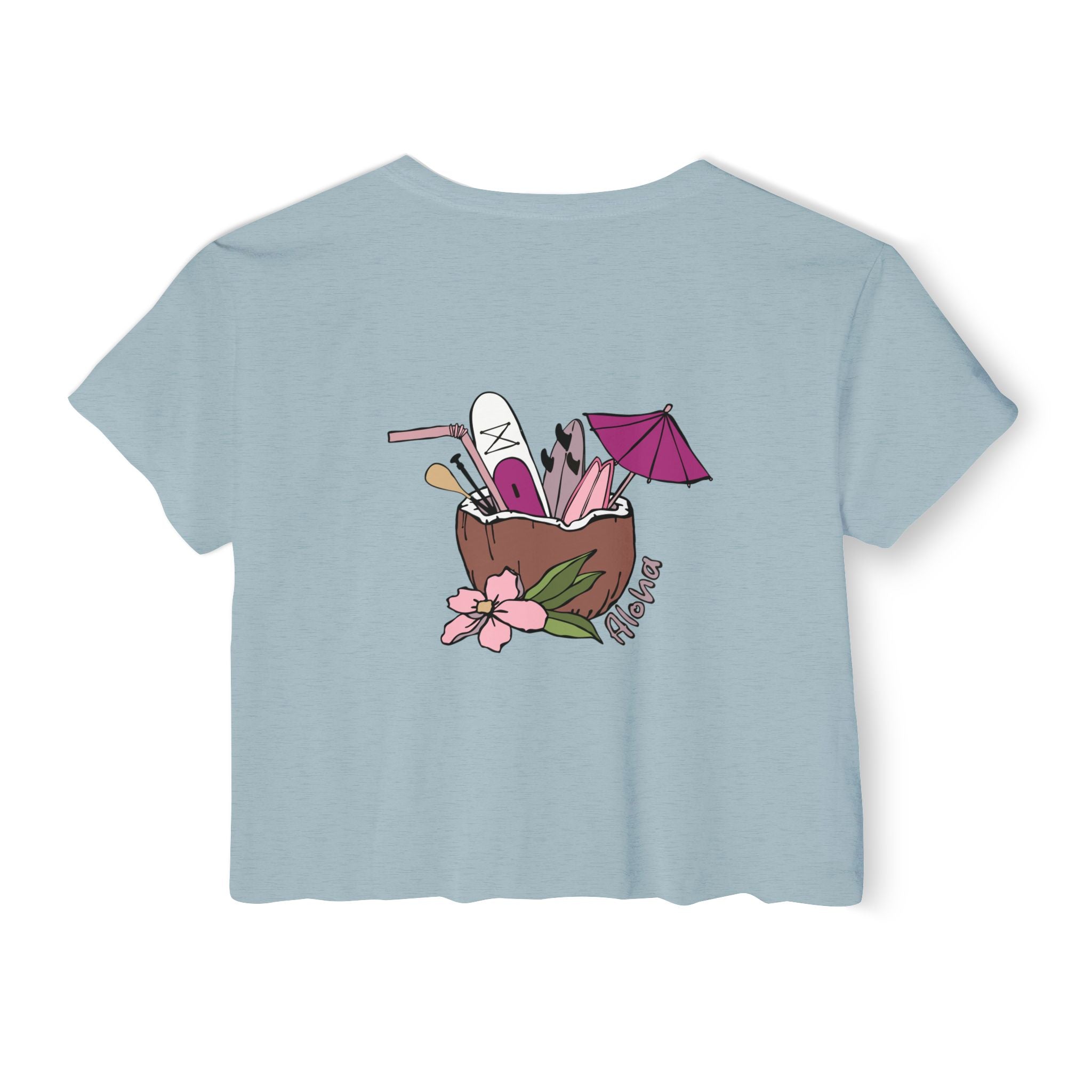 Women’s Aloha Cropped Tee - Pau Hana Surf Supply