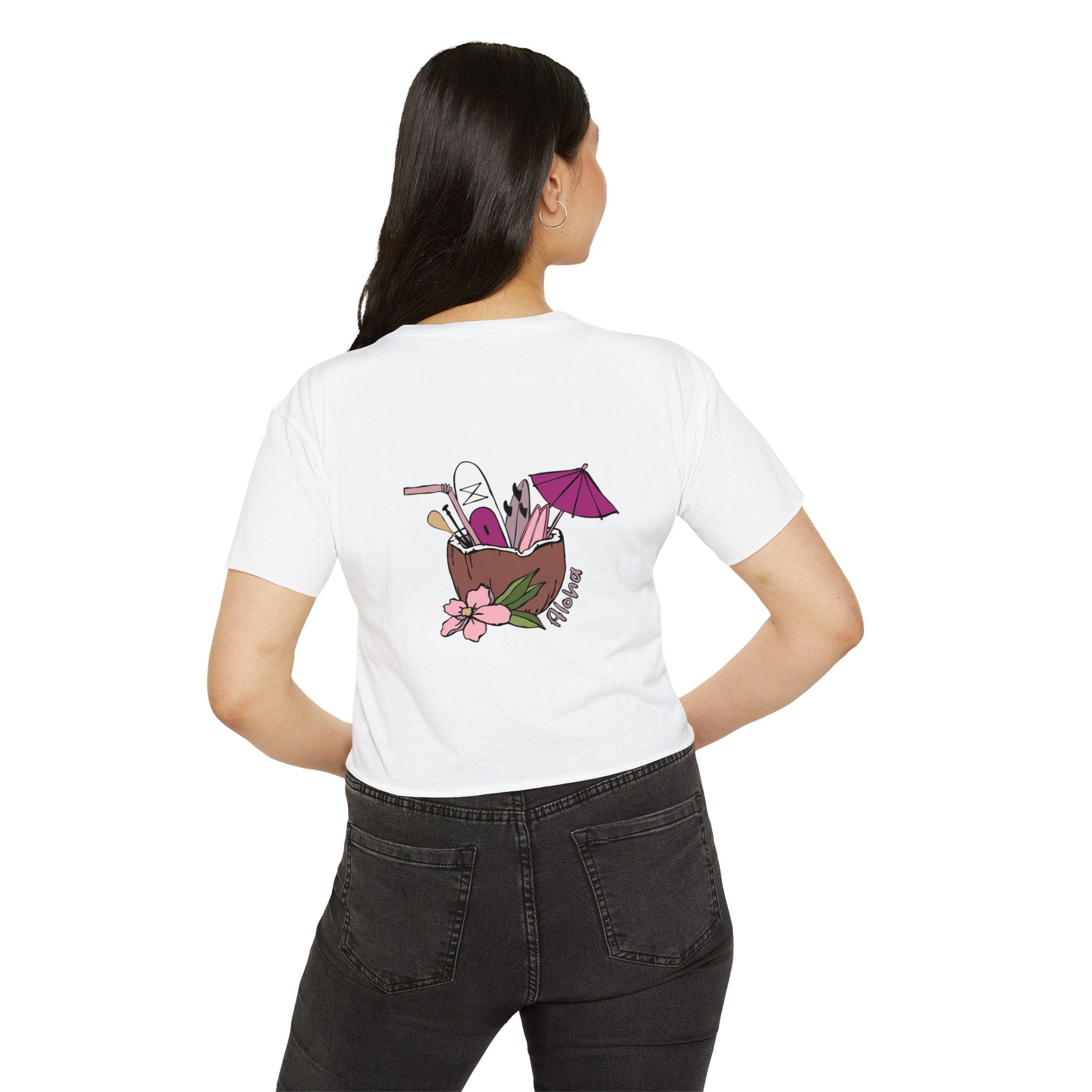 Women’s Aloha Cropped Tee - Pau Hana Surf Supply