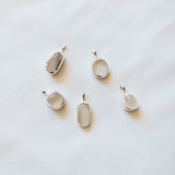 White Sea Glass Necklace (Handmade)