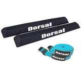 DORSAL Aero Roof Rack Pads with 15 ft Surf Straps - Pack of 4 for Car Surfboard Kayak SUP Long