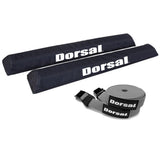 DORSAL Aero Roof Rack Pads with 15 ft Surf Straps - Pack of 4 for Car Surfboard Kayak SUP Long
