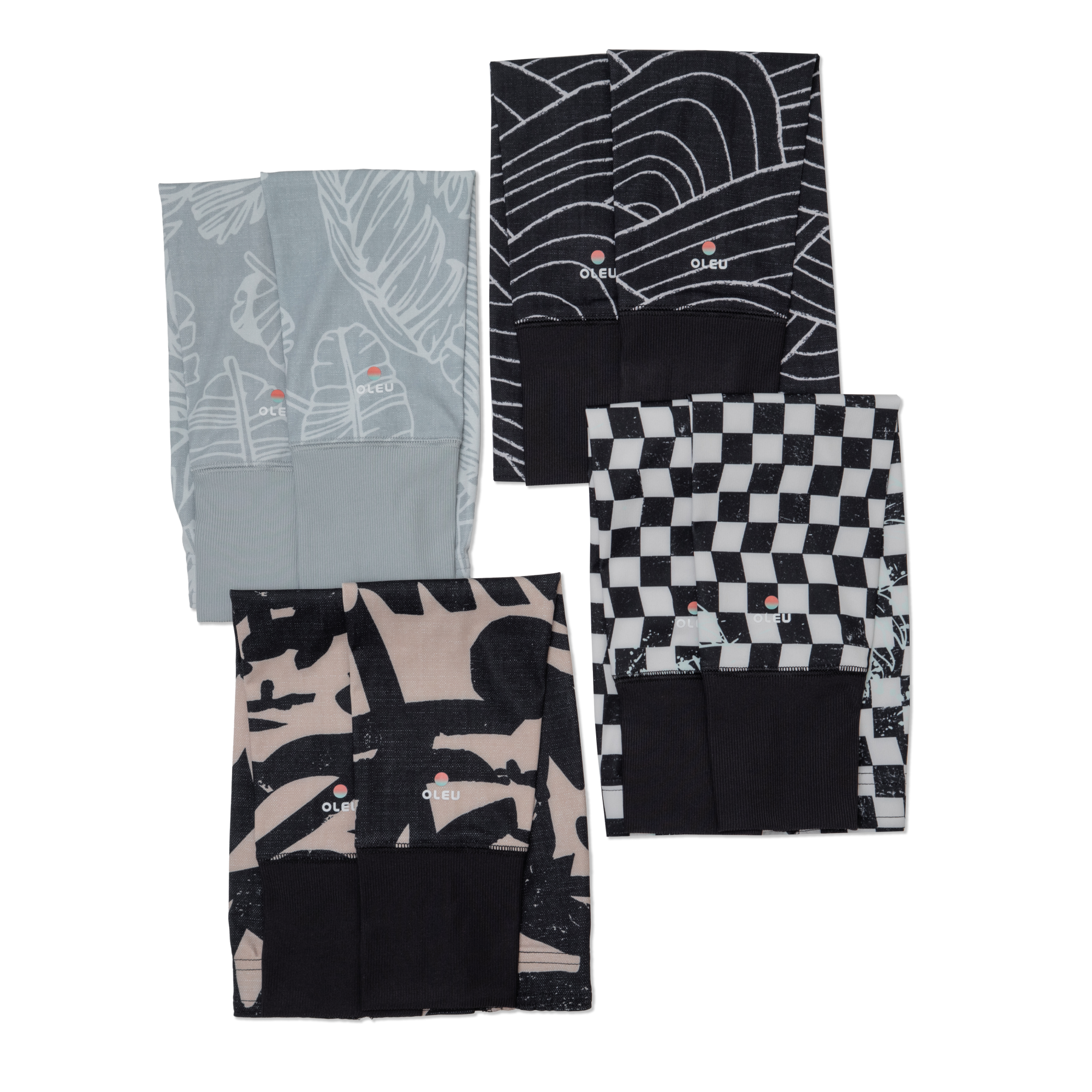 OLEU SUNSPORT™ UV ARM SLEEVES - STORM CARBON