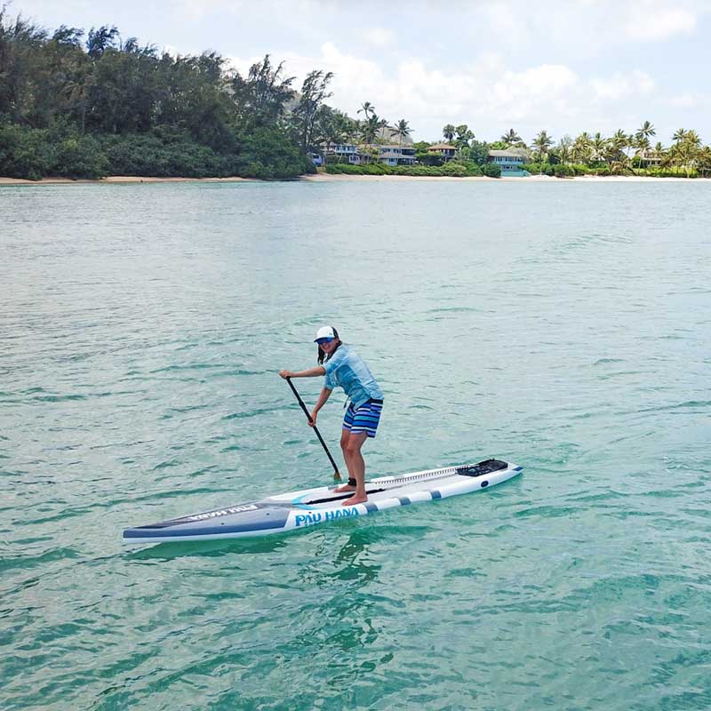 "Pau Hana Surf Supply Cadence race and fitness SUP cruising Hanalei Bay Kauai"