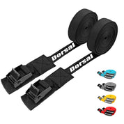 Dorsal Tie Down Straps for Roof Rack Pads Crossbars - Pack of 2 holds Surfboards Kayaks Canoes Paddleboards - Pau Hana Surf Supply