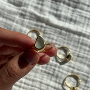 White Sea Glass Ring (Handmade) - Pau Hana Surf Supply