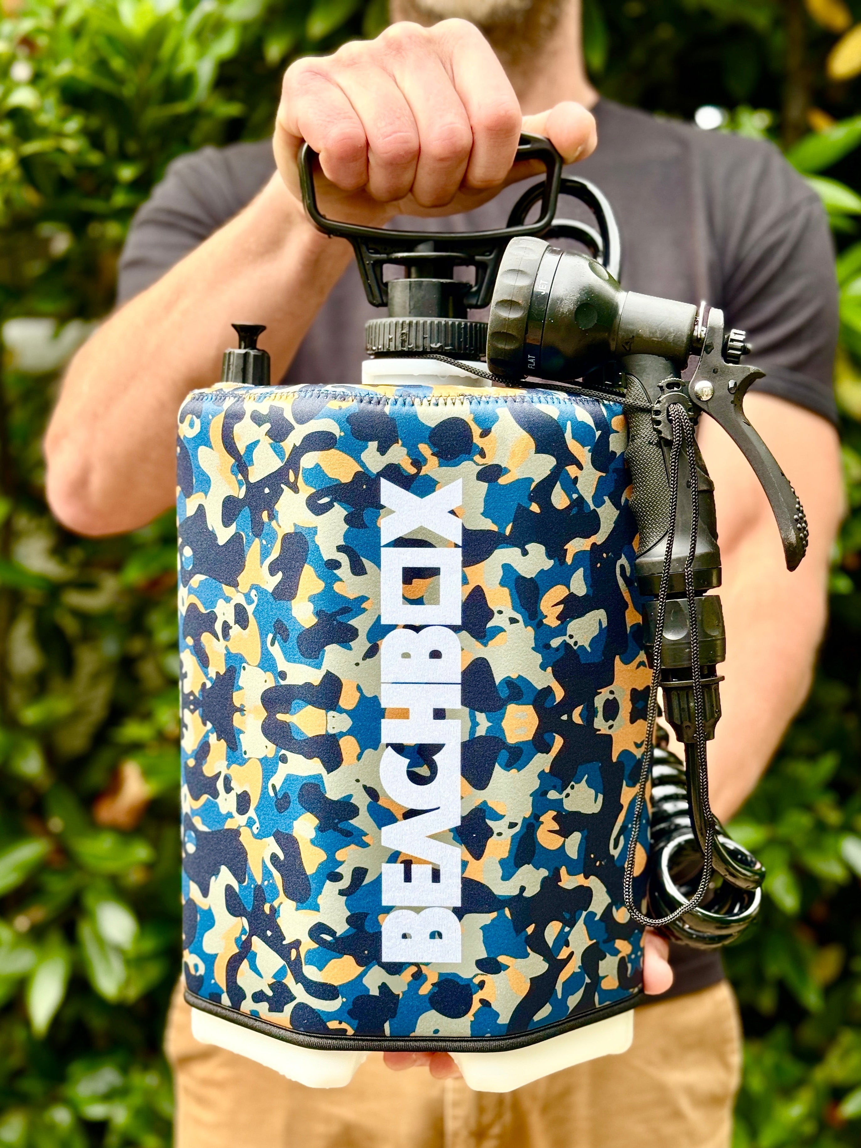 BeachBox Portable Camping Shower Tank - 'Camo'