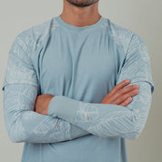 OLEU SUNSPORT™ UV ARM SLEEVES - RAINFOREST SEA GREEN