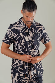 OLEU UV QUICK-DRY BOARDSHIRT - CARVINGS SANDSTONE