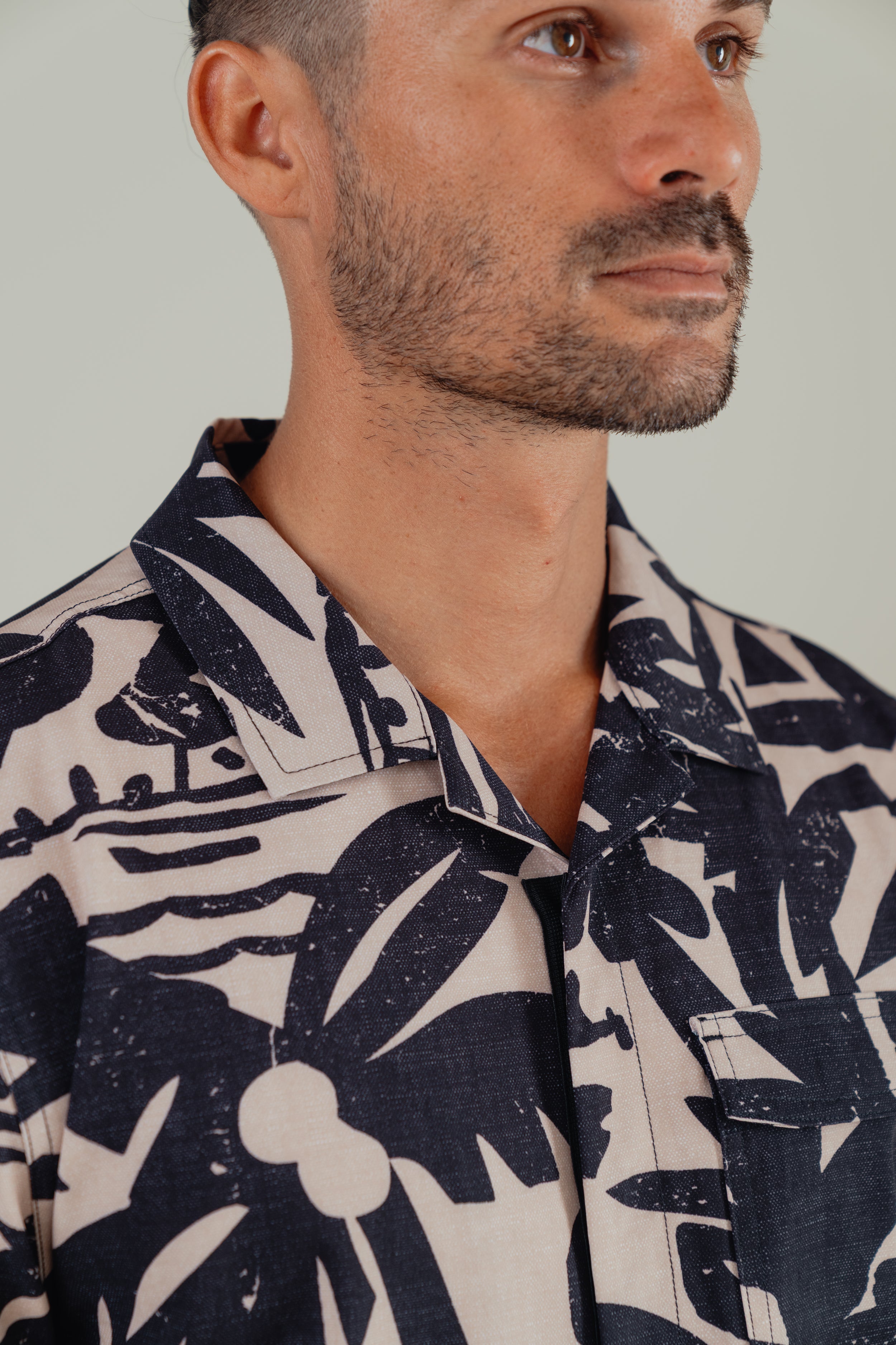OLEU UV QUICK-DRY BOARDSHIRT - CARVINGS SANDSTONE