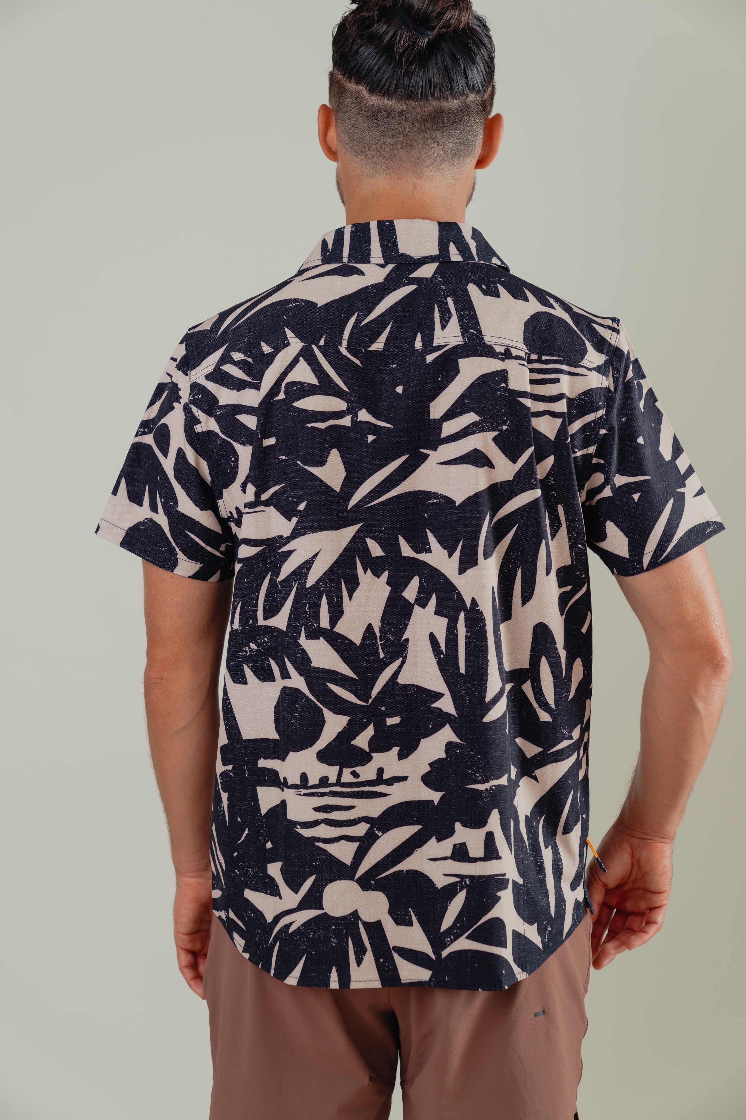 OLEU UV QUICK-DRY BOARDSHIRT - CARVINGS SANDSTONE