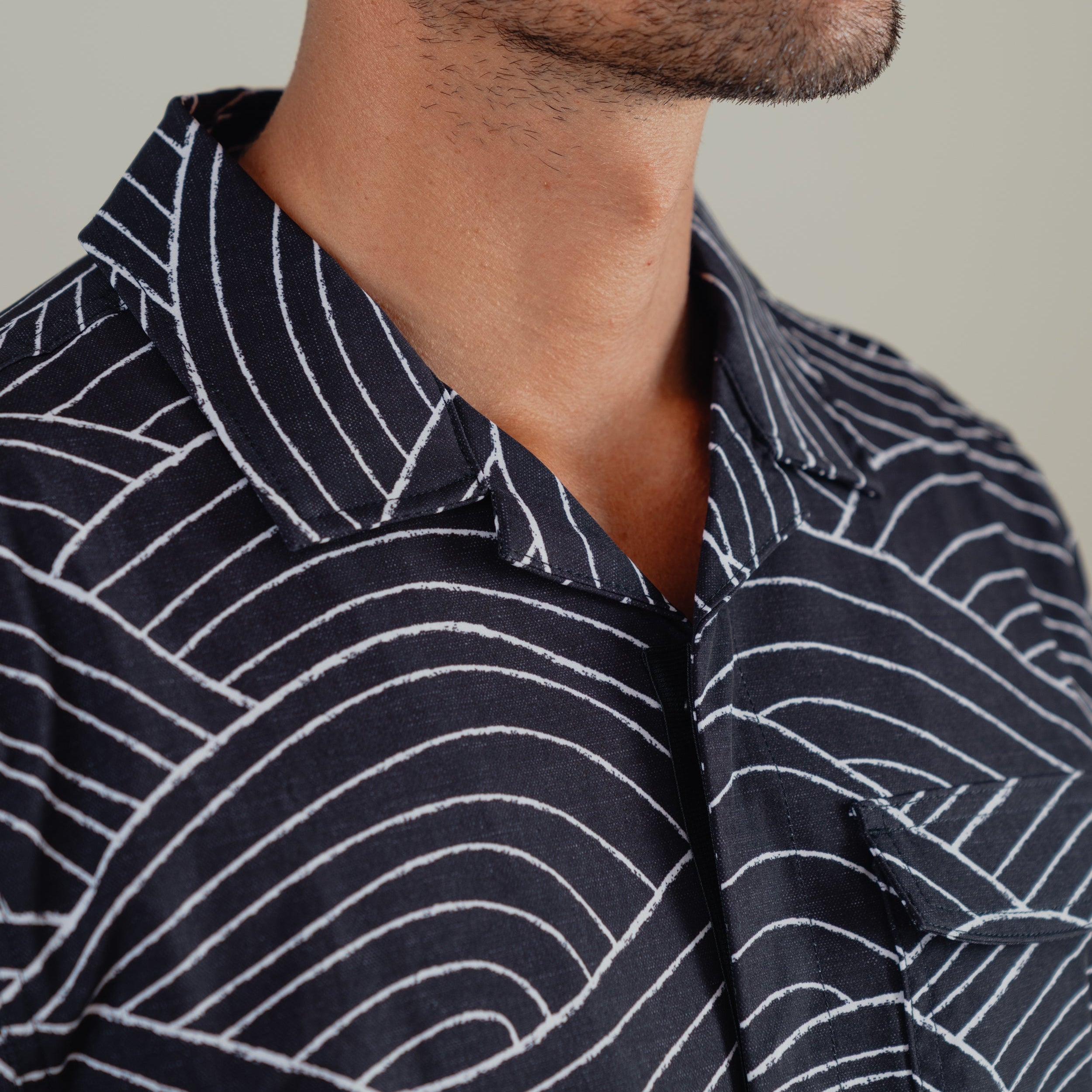 OLEU UV QUICK-DRY BOARDSHIRT - STORM CARBON
