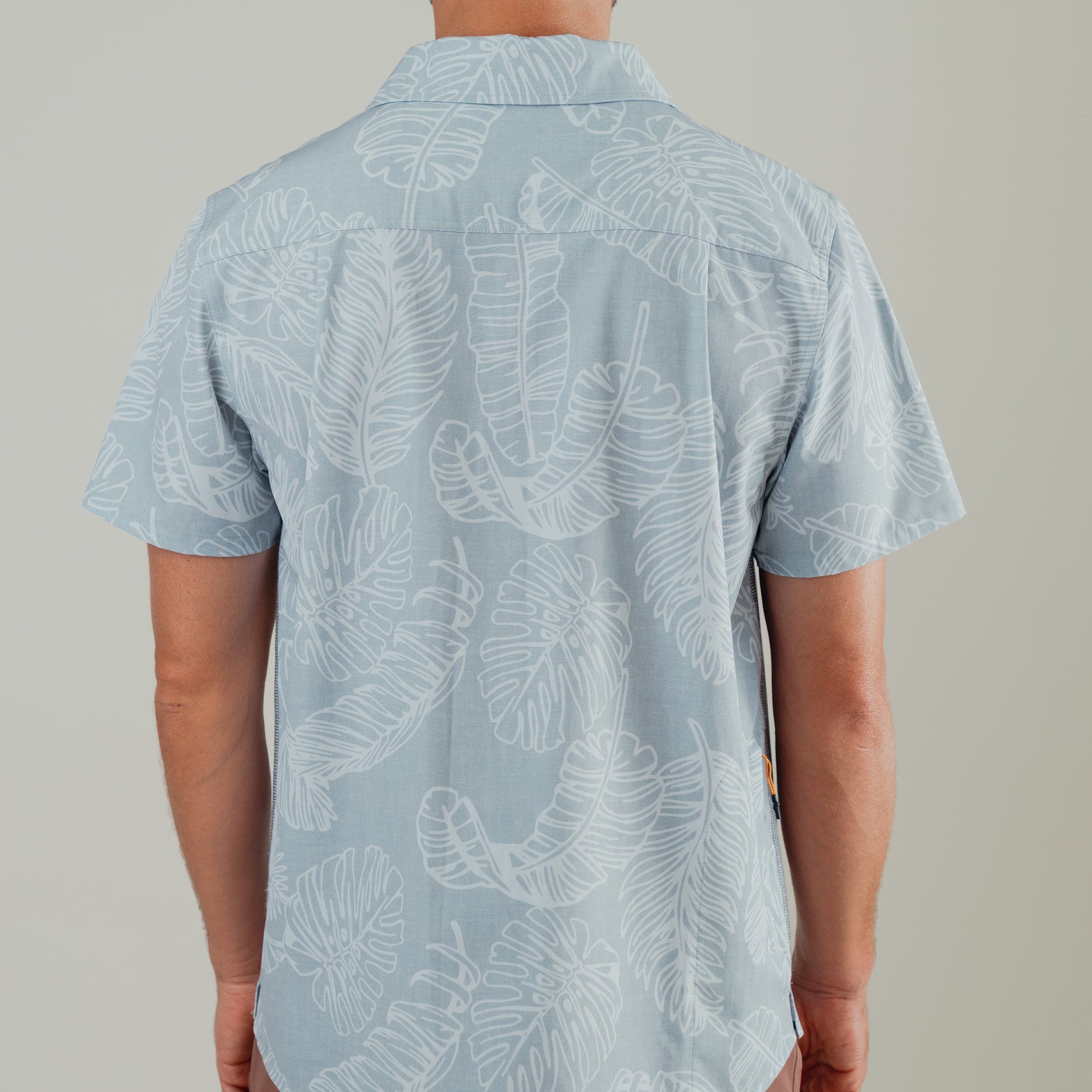 OLEU UV QUICK-DRY BOARDSHIRT - RAINFOREST SEA GREEN