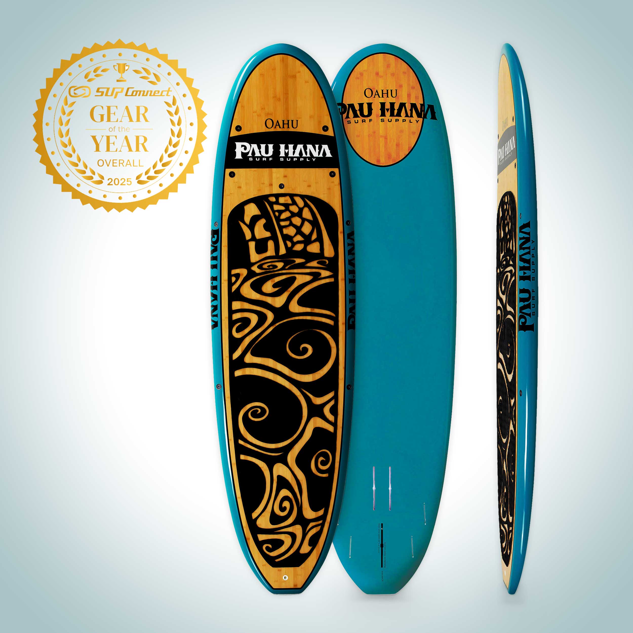 Pau Hana Oahu Paddle Board | 10' Surf SUP – 5-Fin Setup, 32