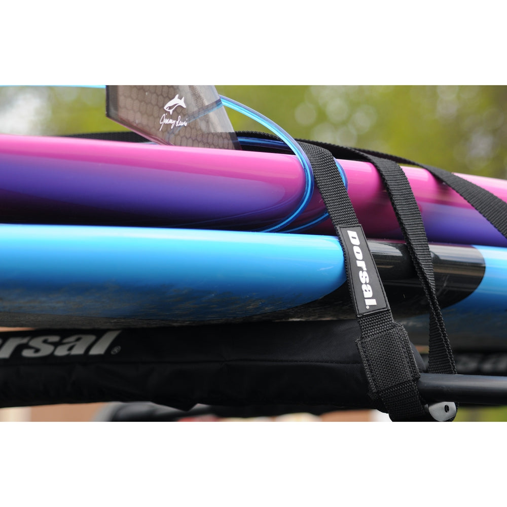 Dorsal Tie Down Straps for Roof Rack Pads Crossbars - Pack of 2 holds Surfboards Kayaks Canoes Paddleboards - Pau Hana Surf Supply