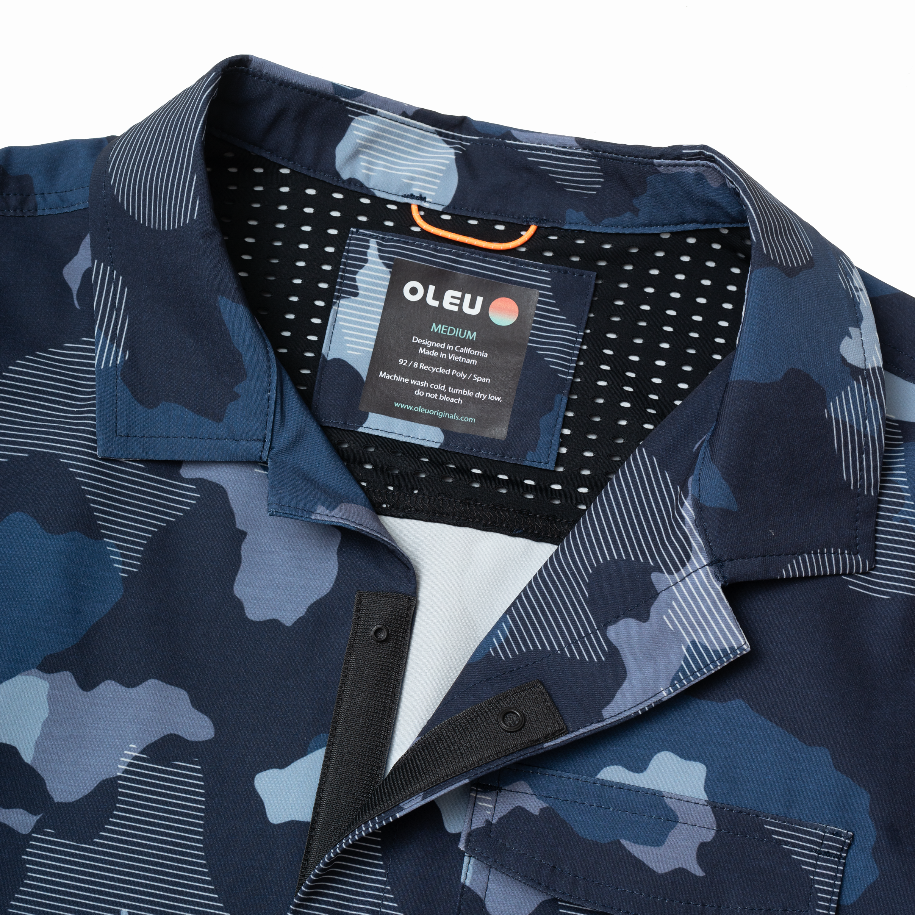 OLEU UV QUICK-DRY BOARDSHIRT - SEA CAMO MARINE