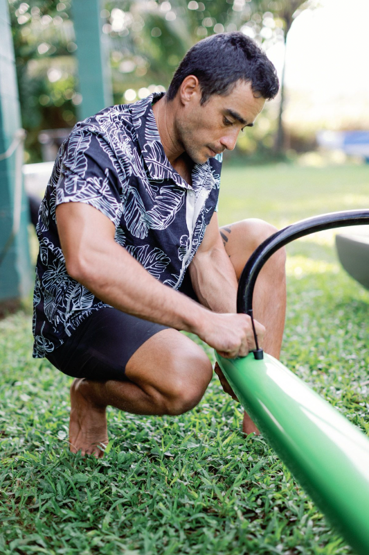 OLEU UV QUICK-DRY BOARDSHIRT - RAINFOREST JETT