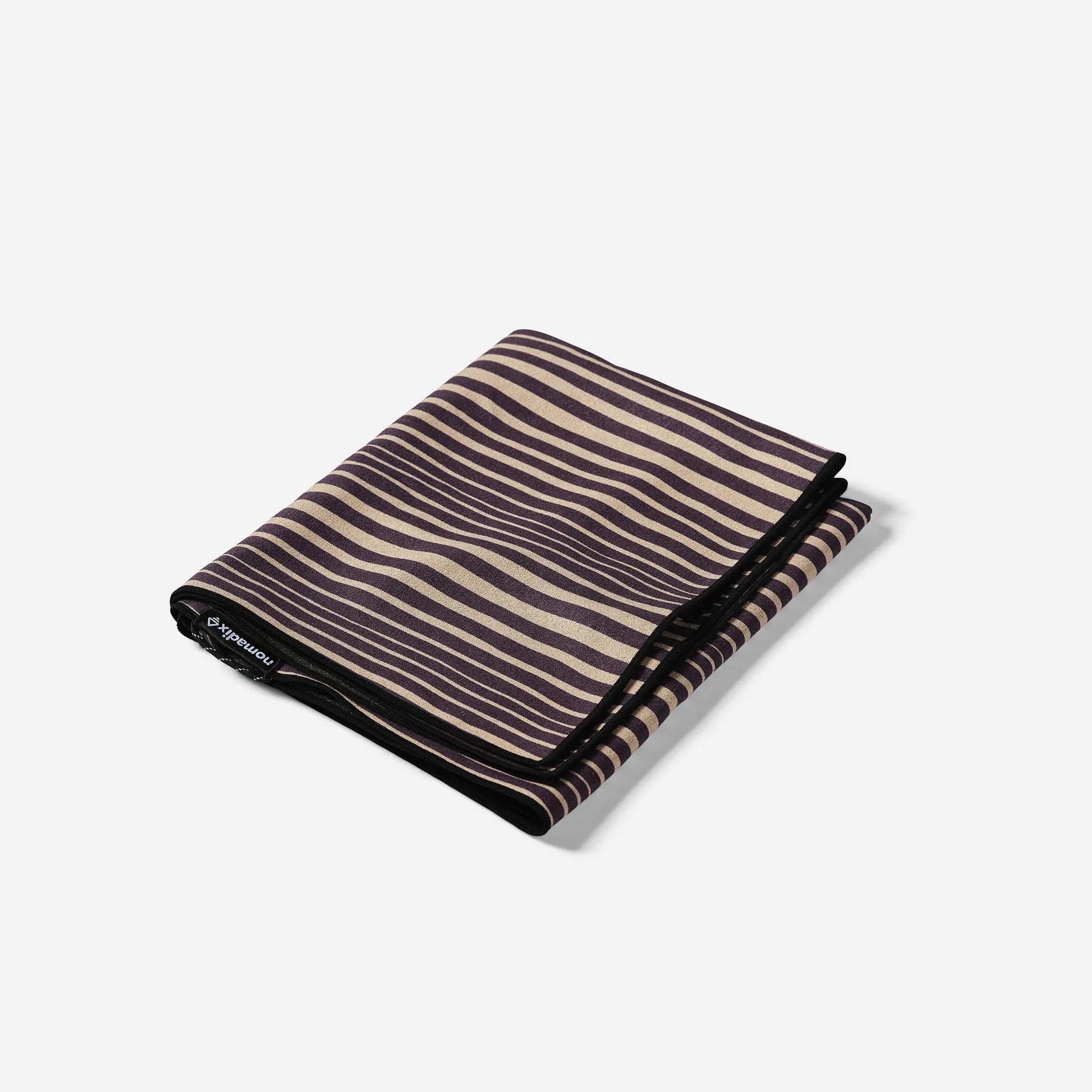 Nomadix Original Towel: Heritage Stripe Black and Tan - Pau Hana Surf Supply