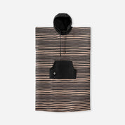 Nomadix Changing Poncho: Heritage Stripe Black and Tan - Pau Hana Surf Supply