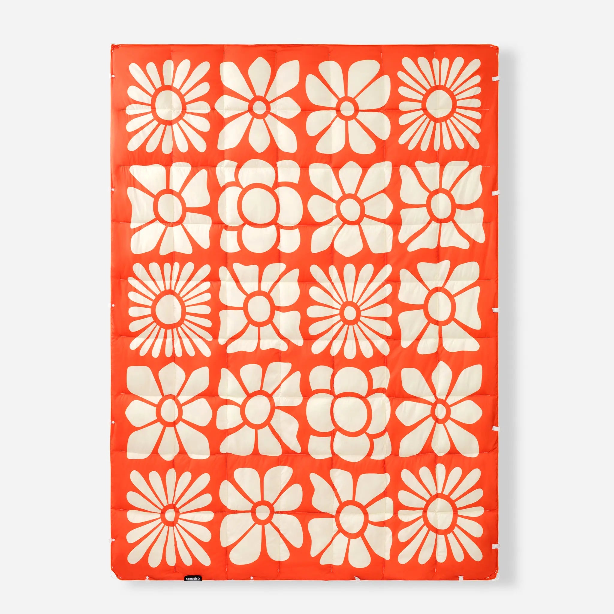 Graphene Puffer Blanket: Big Flowers Expedition Orange - Pau Hana Surf Supply
