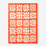 Nomadix Graphene Puffer Blanket: Big Flowers Expedition Orange