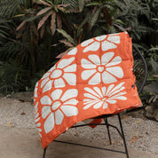 Graphene Puffer Blanket: Big Flowers Expedition Orange - Pau Hana Surf Supply