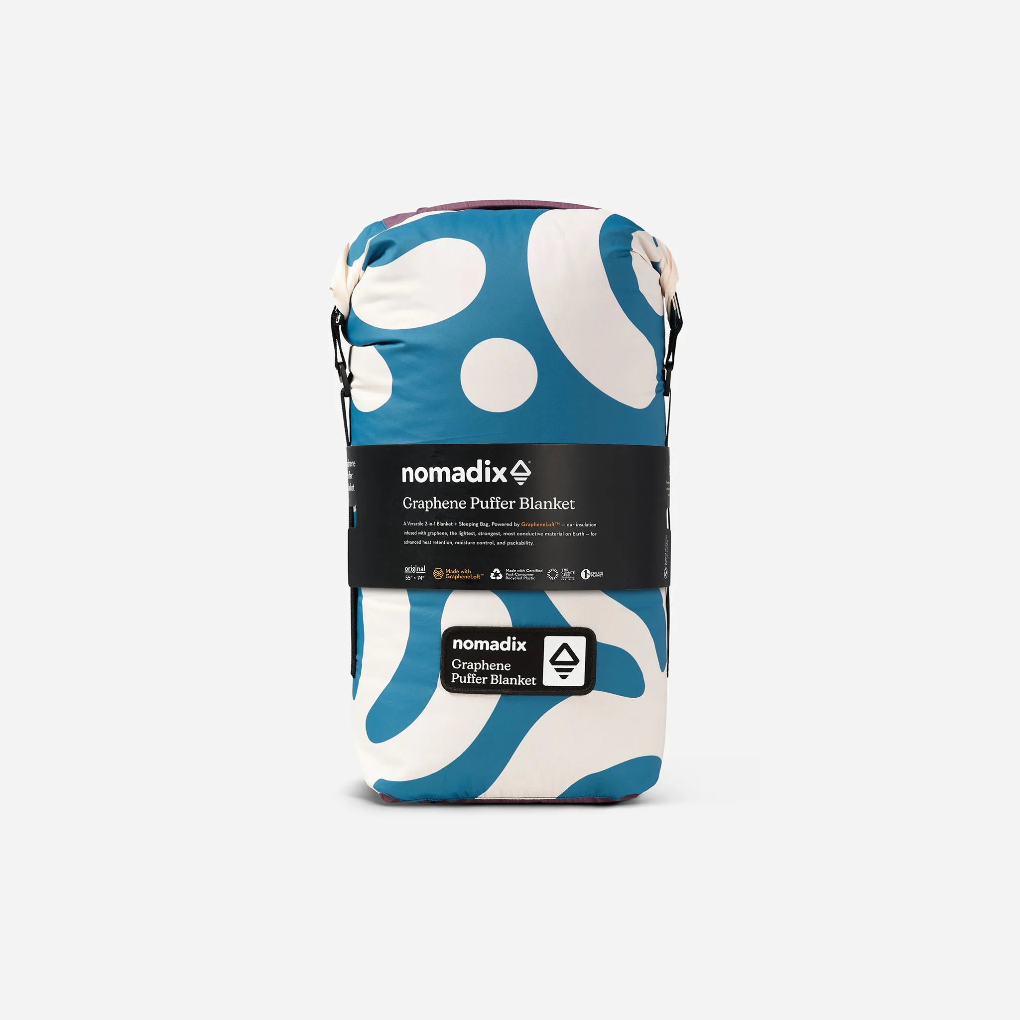 Nomadix Graphene Puffer Blanket: Whirlpool Teal Ocean - Pau Hana Surf Supply