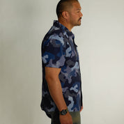 OLEU UV QUICK-DRY BOARDSHIRT - SEA CAMO MARINE