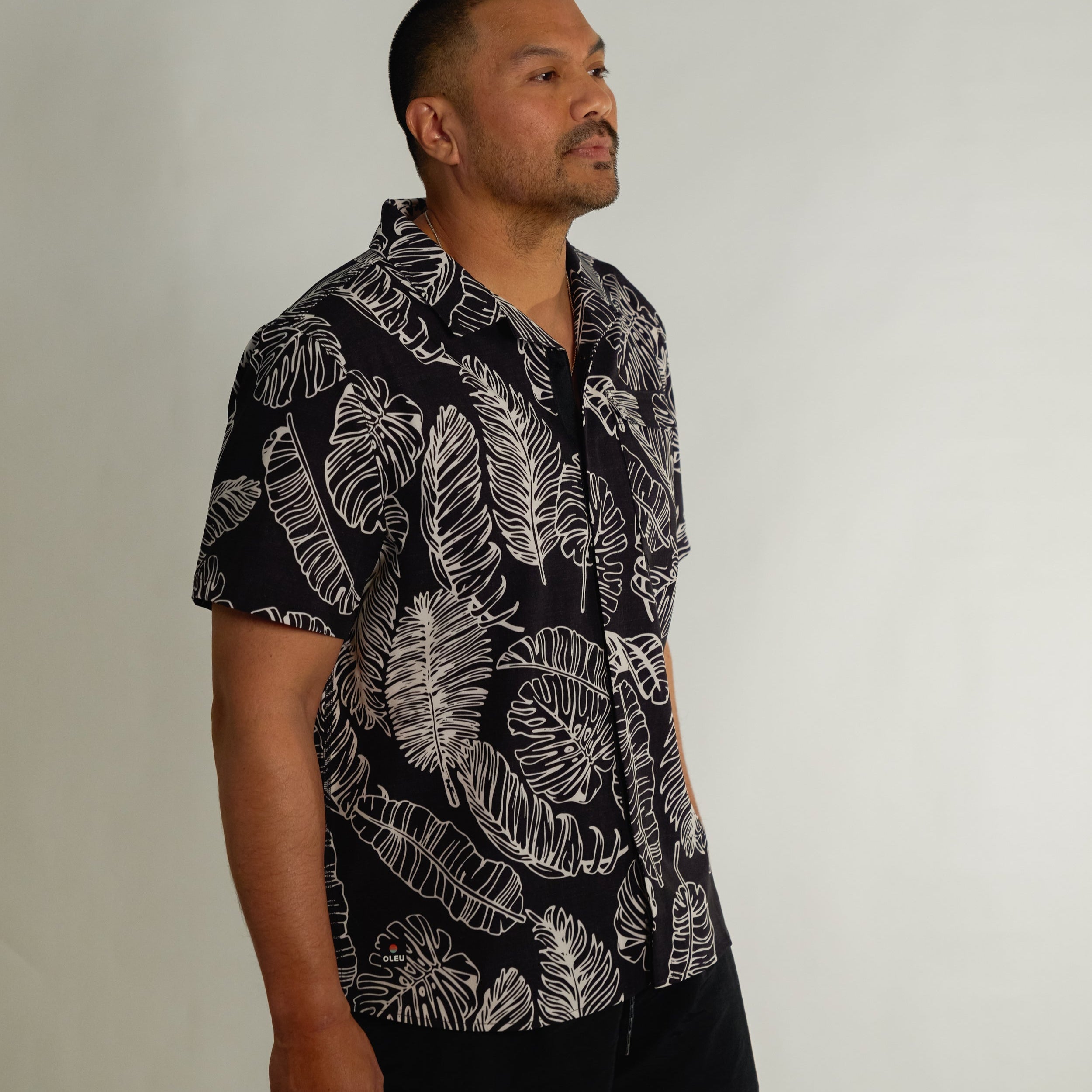 OLEU UV QUICK-DRY BOARDSHIRT - RAINFOREST JETT