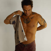 OLEU UV QUICK-DRY BOARDSHIRT - FLOATERS DARK SAND