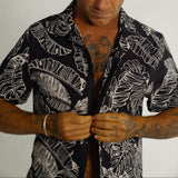 OLEU UV QUICK-DRY BOARDSHIRT - RAINFOREST JETT