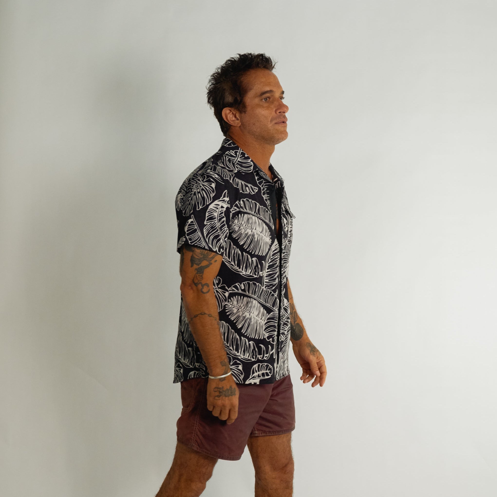OLEU UV QUICK-DRY BOARDSHIRT - RAINFOREST JETT