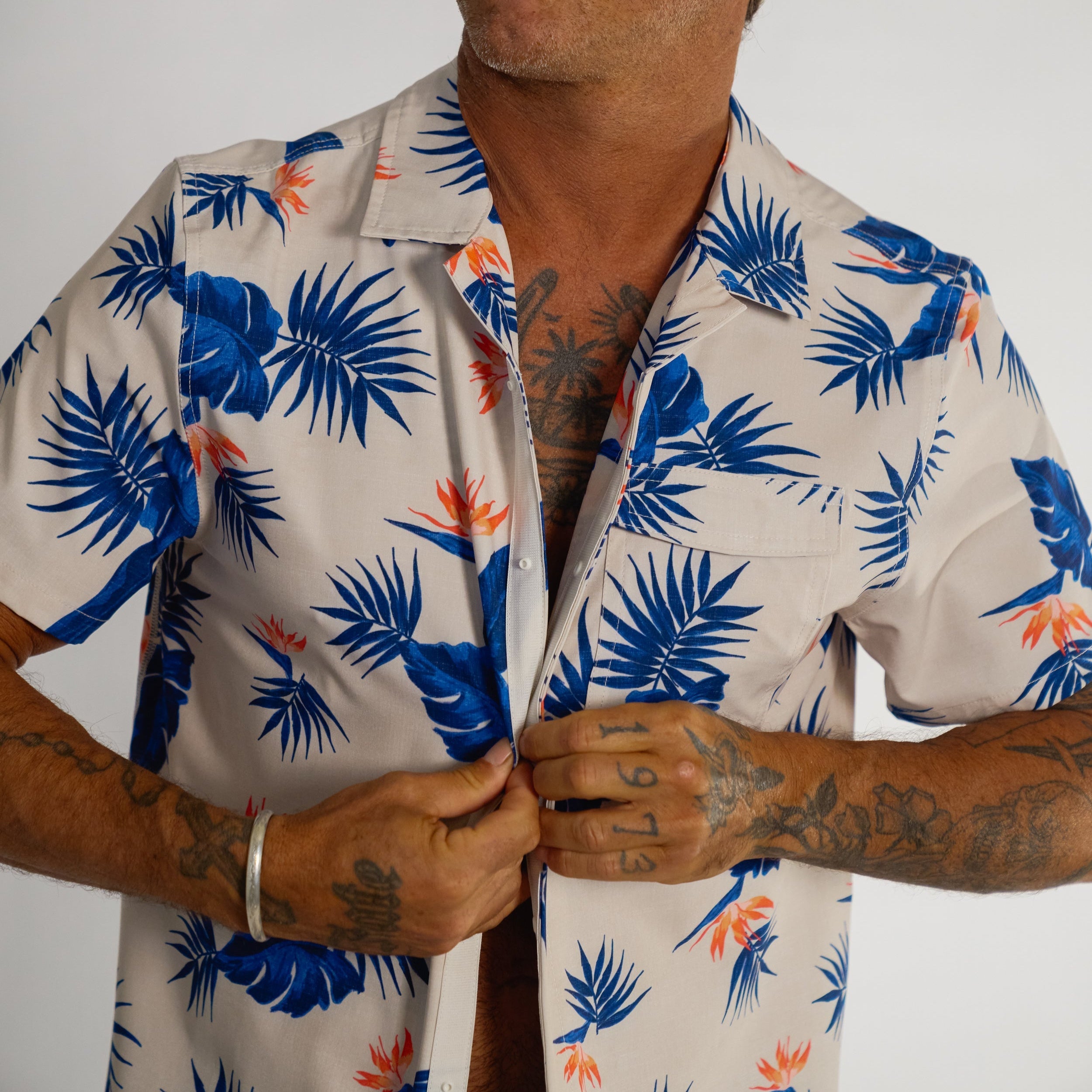 OLEU UV QUICK-DRY BOARDSHIRT - PARADISE SHELL