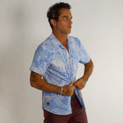 OLEU UV QUICK-DRY BOARDSHIRT - RAINFOREST CHAMBRAY