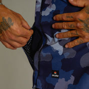 OLEU UV QUICK-DRY BOARDSHIRT - SEA CAMO MARINE