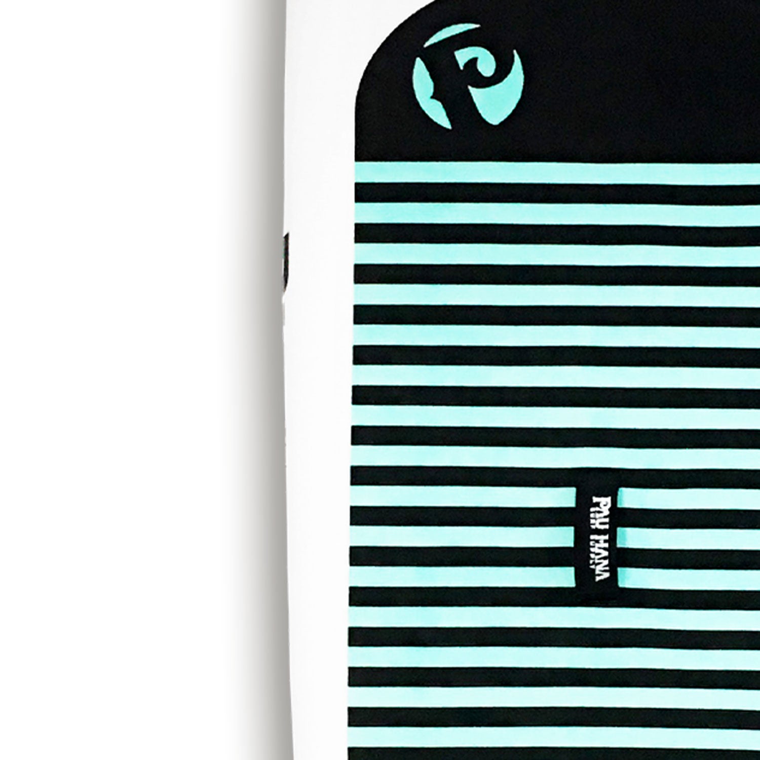 close up of the EVA deckpad on a paddleboard