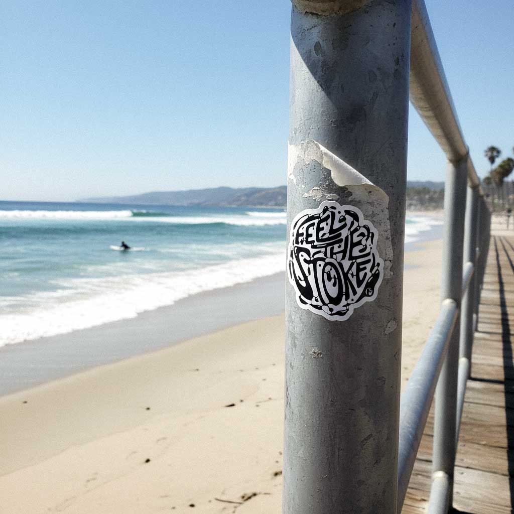 Feel the Stoke Vinyl Decal - Pau Hana Surf Supply
