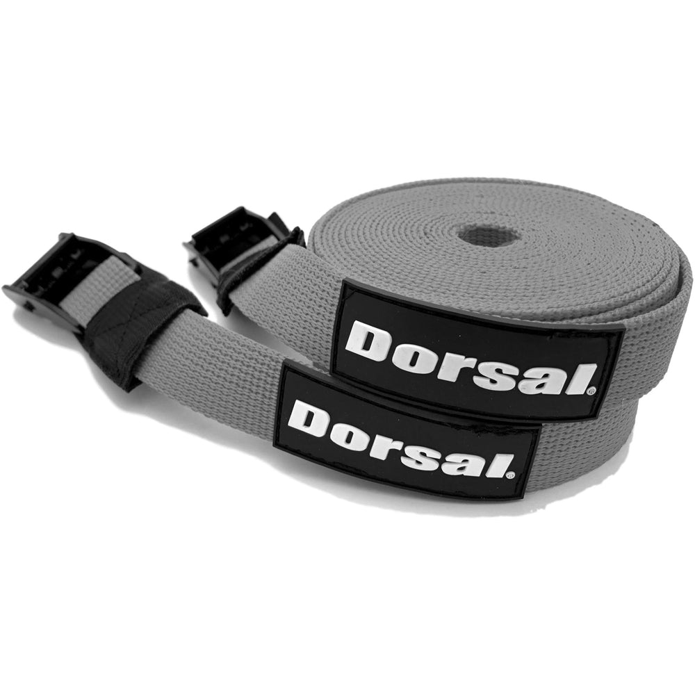Dorsal Tie Down Straps for Roof Rack Pads Crossbars - Pack of 2 holds Surfboards Kayaks Canoes Paddleboards - Pau Hana Surf Supply