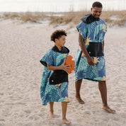 Nomadix Kids Changing Poncho: Palms Dusk