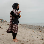 Nomadix Kids Changing Poncho: Sunshine Burgundy