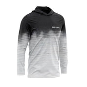 Black and gray gradient hoodie with Seatec logo on a white background