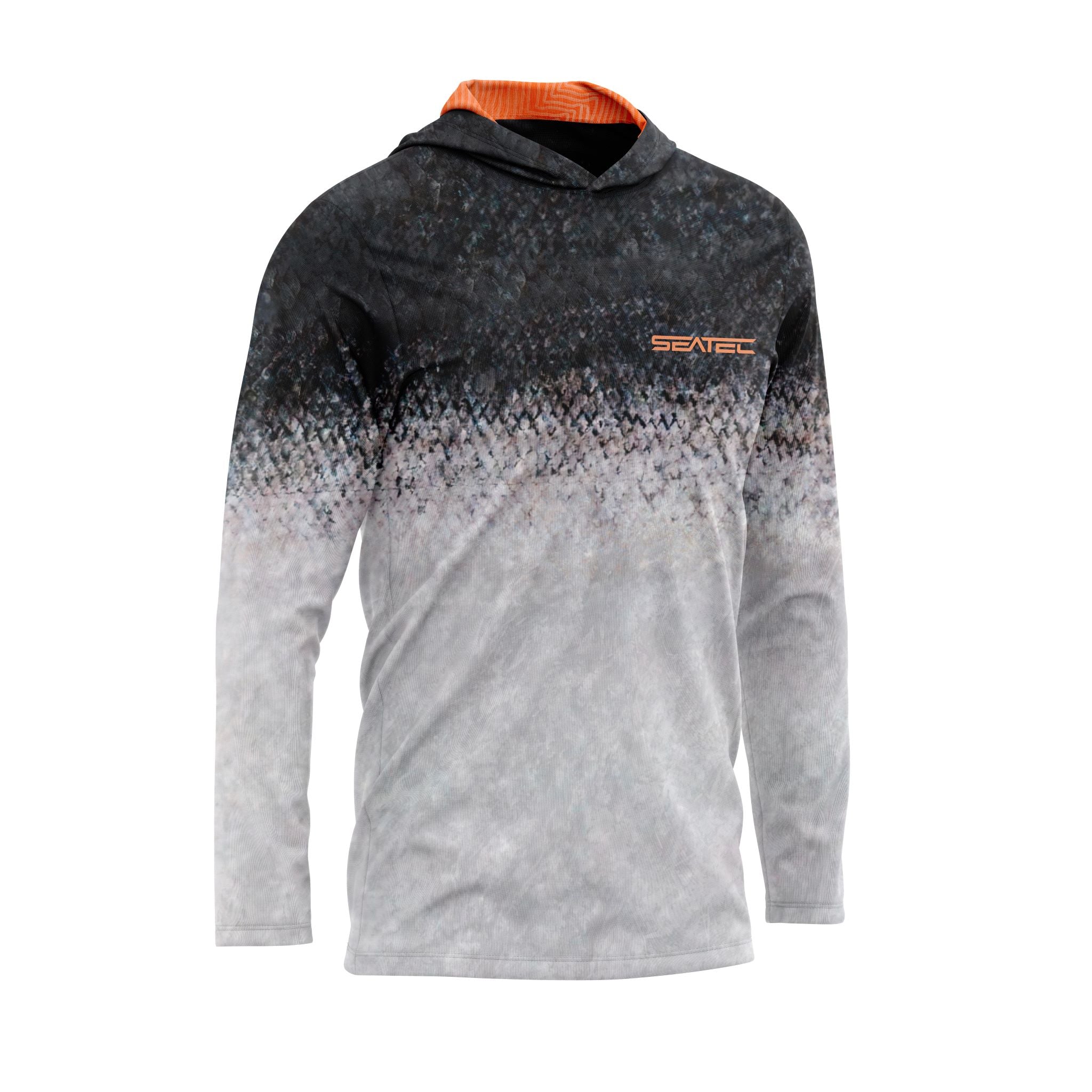 Seatec Salmon Sport Tec Hooded Long Sleeve – Men's - Pau Hana Surf Supply
