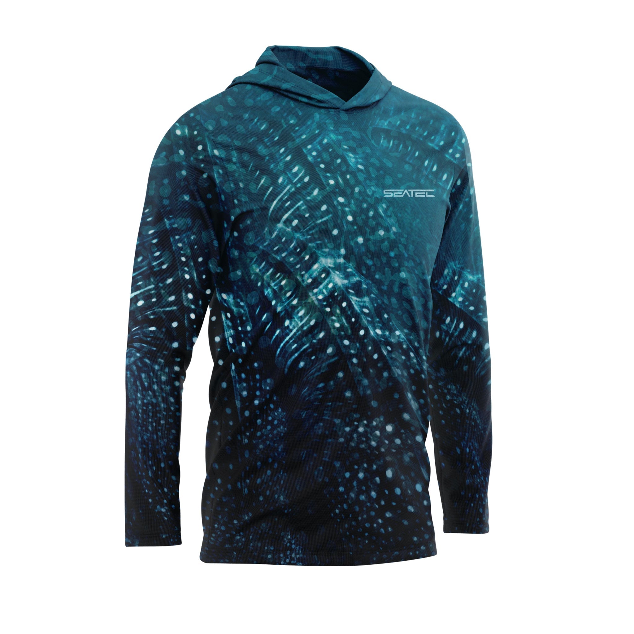 Seatec Whale Shark Sport Tec Hooded Long Sleeve – Men's - Pau Hana Surf Supply