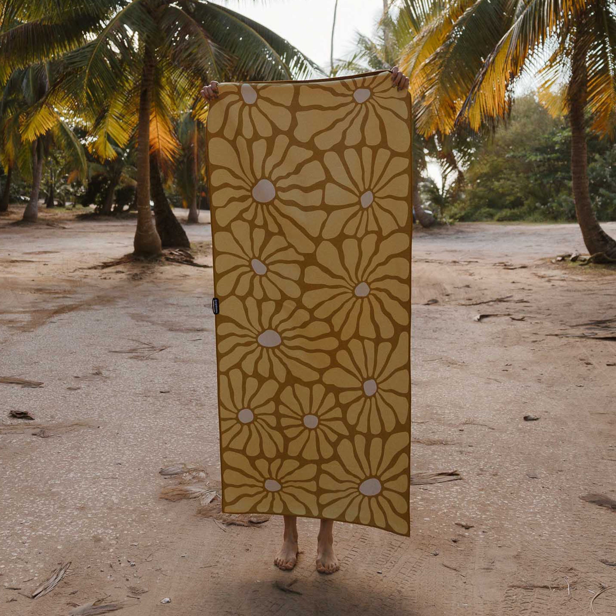 Original Towel: Lazy Daisy Gold - Pau Hana Surf Supply
