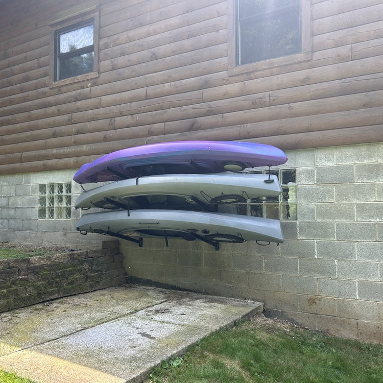 Outdoor Wall Rack | 46 Inch Adjustable Height | Kayak & SUP - Pau Hana Surf Supply