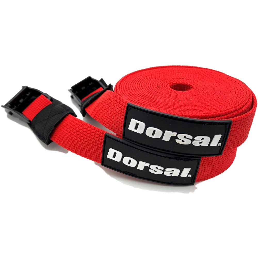 Dorsal Tie Down Straps for Roof Rack Pads Crossbars - Pack of 2 holds Surfboards Kayaks Canoes Paddleboards - Pau Hana Surf Supply