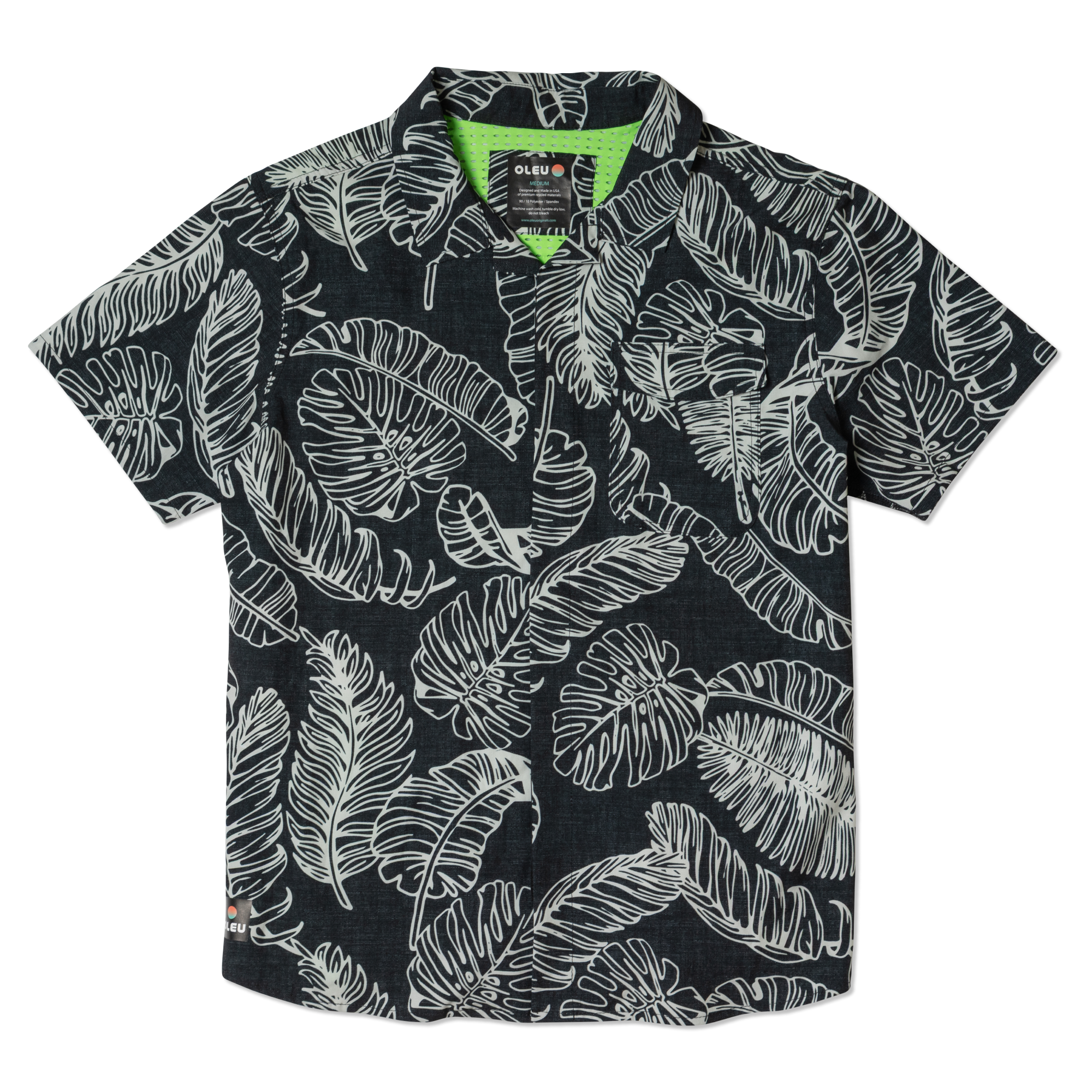OLEU UV QUICK-DRY BOARDSHIRT - RAINFOREST JETT
