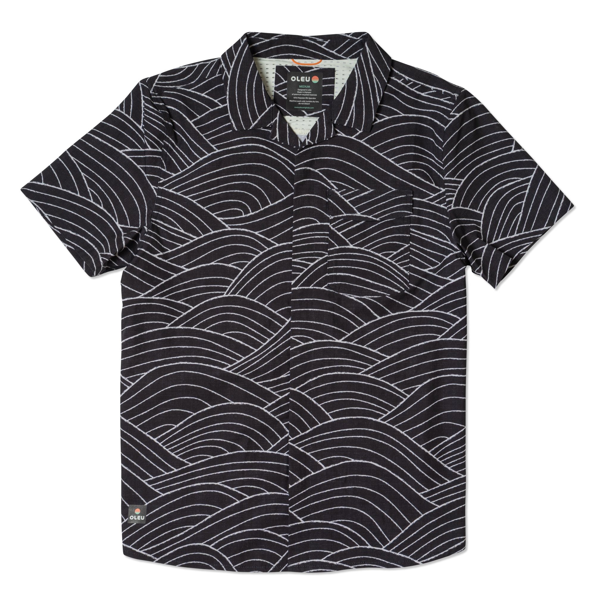 OLEU UV QUICK-DRY BOARDSHIRT - STORM CARBON