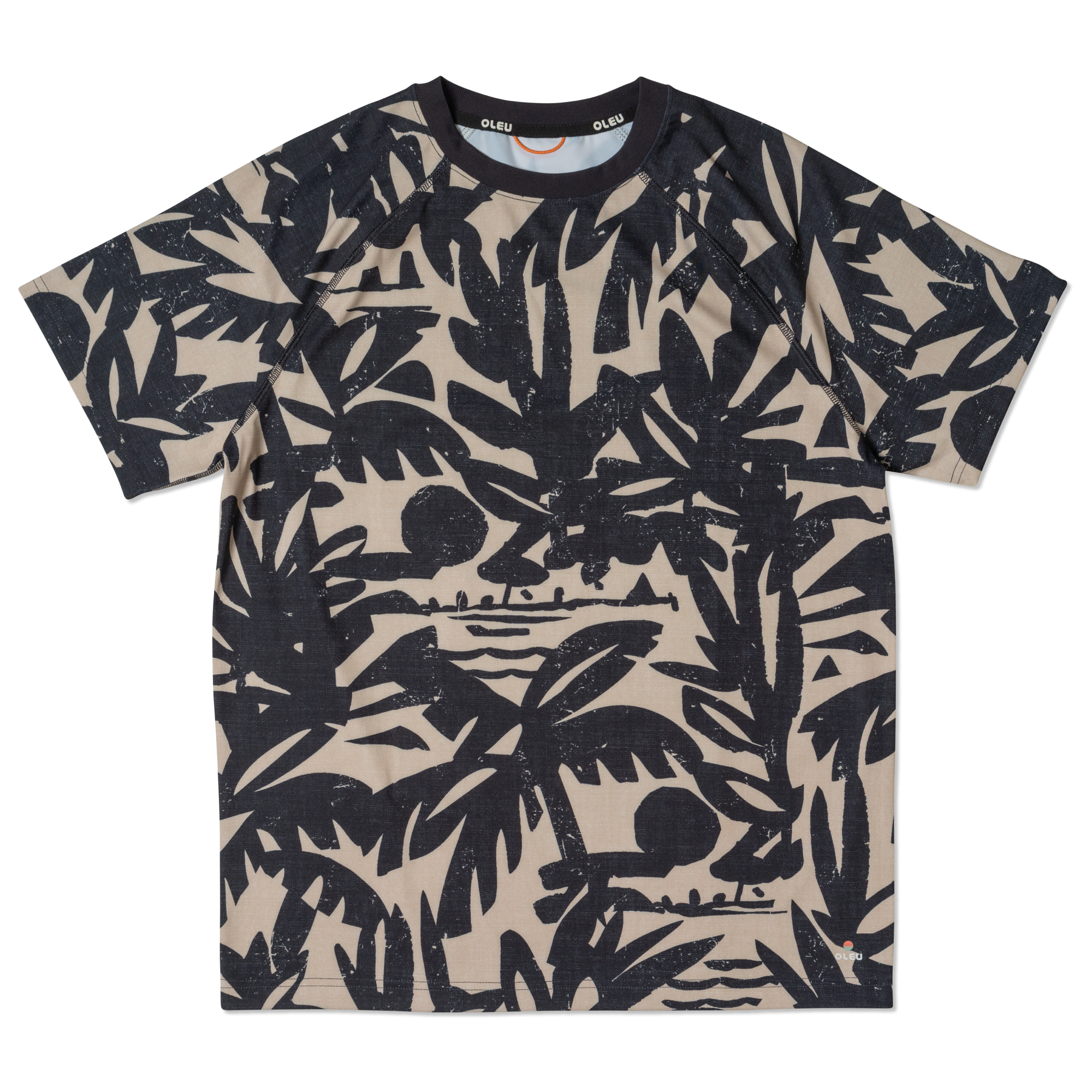 OLEU SUNSPORT™ UV TEE SHIRT - CARVINGS SANDSTONE